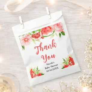 Watermelon Pomegranate Baby Shower Thank You Favour Bag