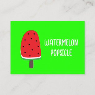 Watermelon Popsicle Business Card