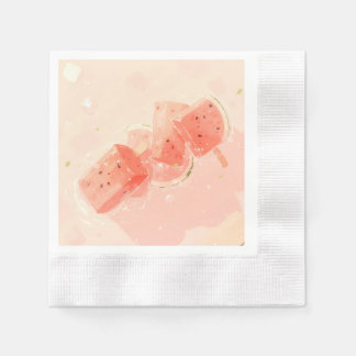 Watermelon Popsicle Napkin