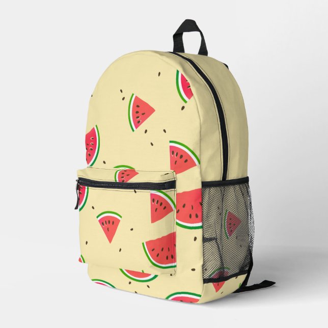 Watermelon Printed Backpack (Back Corner Right)