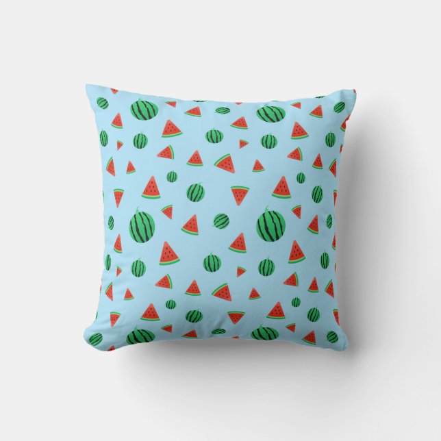 Watermelon printed Throw Pillow (Front)