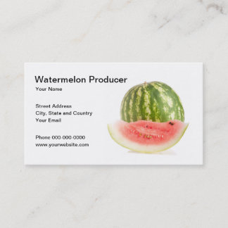 Watermelon Producer Business Card