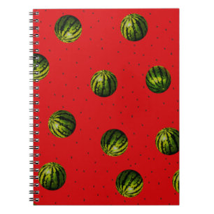 watermelon red and seeds notebook