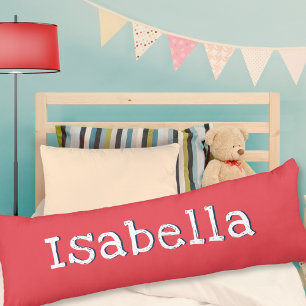 Watermelon Red Personalised Simple Trendy Modern Body Cushion