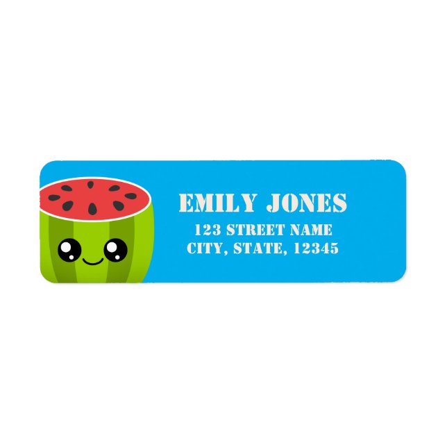 Watermelon Return Address Label (Front)