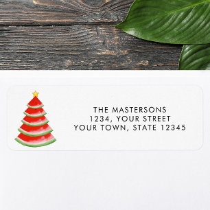 Watermelon Return Address Label