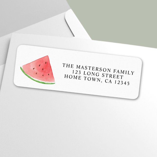 Watermelon Return Address Label (Creator Uploaded)