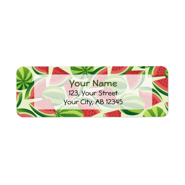 Watermelon Return Address Label (Front)