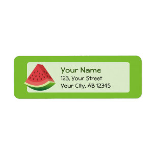 Watermelon Return Address Label