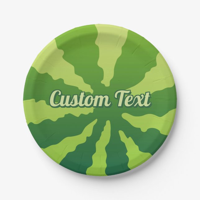 Watermelon Rind Paper Plate (Front)