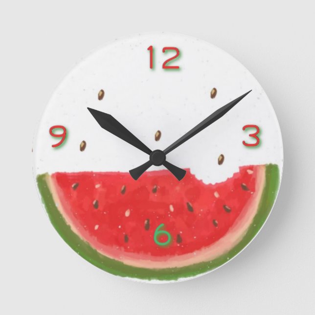 Watermelon  round clock (Front)