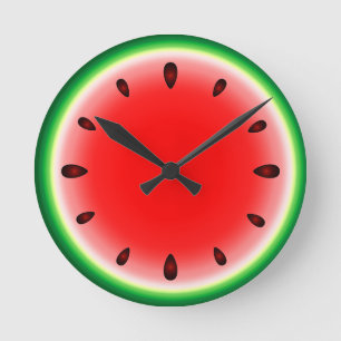Watermelon round clock