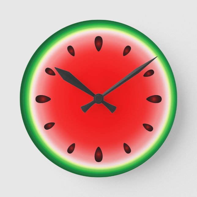 Watermelon round round clock (Front)