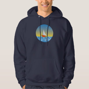 Watermelon Sailboat Hooded Sweatshirt
