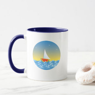 Watermelon Sailboat Mug