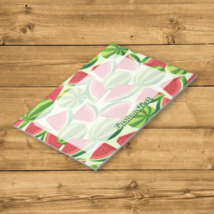 Watermelon seamless background notepad