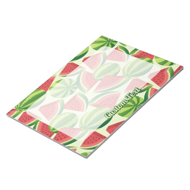 Watermelon seamless background notepad (Angled)