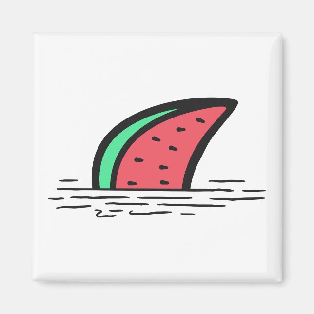 Watermelon shark magnet (Front)