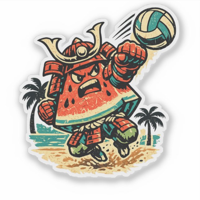 Watermelon Shogun Beach Volleyball — Summer Warrio (Front)