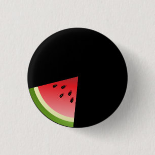 Watermelon Slice 3 Cm Round Badge