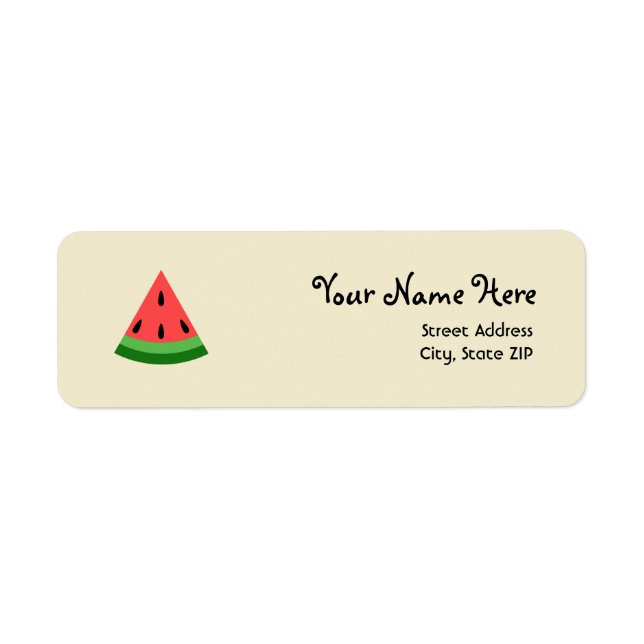 Watermelon Slice Address Labels (Front)