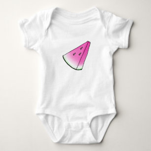 Watermelon slice baby bodysuit