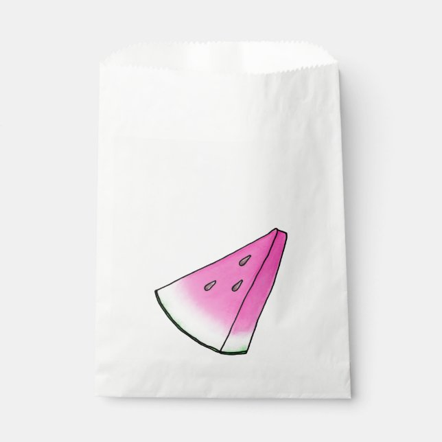 Watermelon slice favour bag (Front)