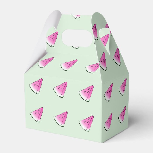 Watermelon slice favour box (Back Side)