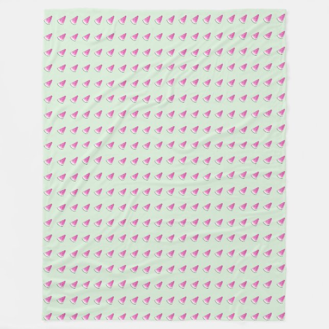 Watermelon slice fleece blanket (Front)
