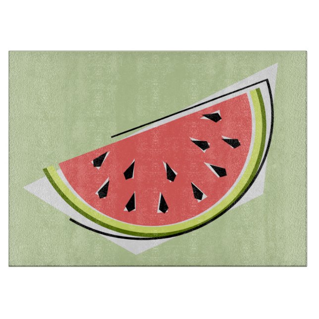 Watermelon Slice Green cutting board (Front)