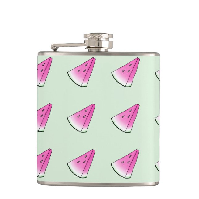 Watermelon slice hip flask (Front)