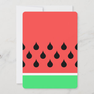 watermelon slice invitation