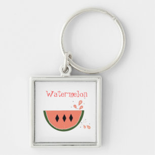 Watermelon Slice Key Ring