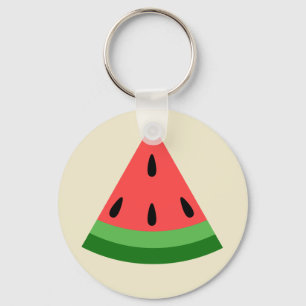Watermelon Slice Key Ring