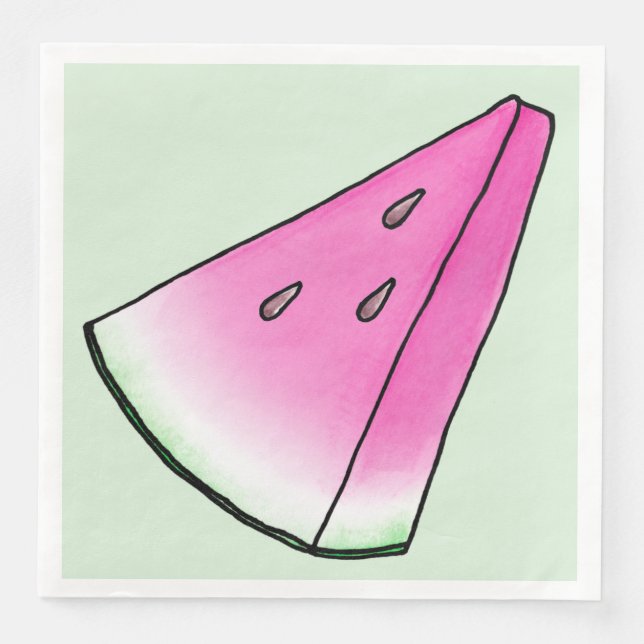 Watermelon slice napkin (Front)