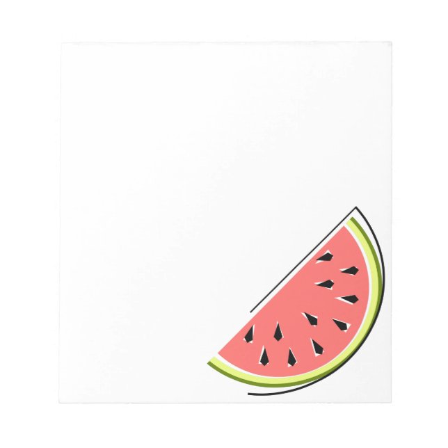 Watermelon Slice Notepad (Front)