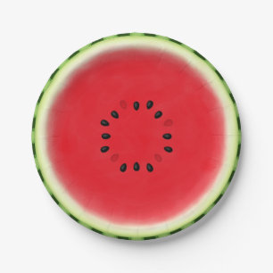 Watermelon Slice Paper Plate