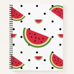 Watermelon Slice Pattern Summer Picnic & Patriot Notebook
