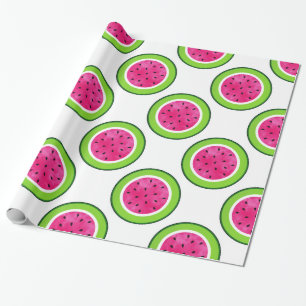 Watermelon Slice Pattern Wrapping Paper