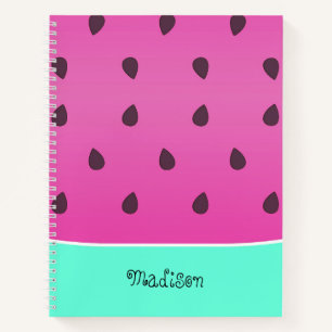 Watermelon Slice   Personalised Spiral Notebook