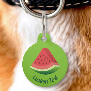 Watermelon Slice Pet ID Tag