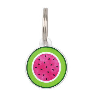 Watermelon Slice Pet Tag