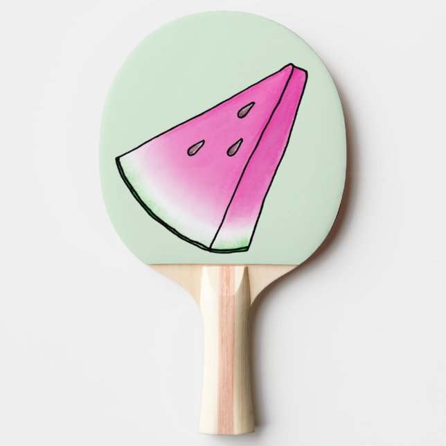 Watermelon slice ping pong paddle (Front)