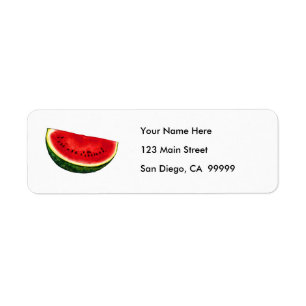 Watermelon Slice Return Address Label