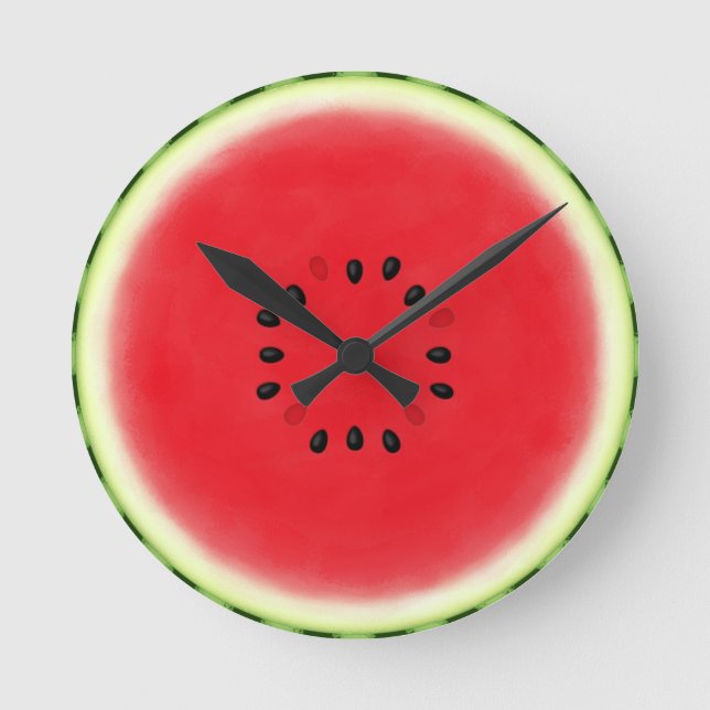 Watermelon Slice Round Clock (Front)
