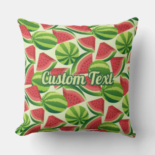 Watermelon slice seamless background cushion
