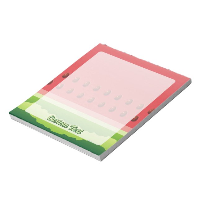 Watermelon slice seamless background notepad (Rotated)