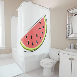 Watermelon Slice shower curtain
