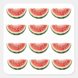 Watermelon Slice Square Sticker