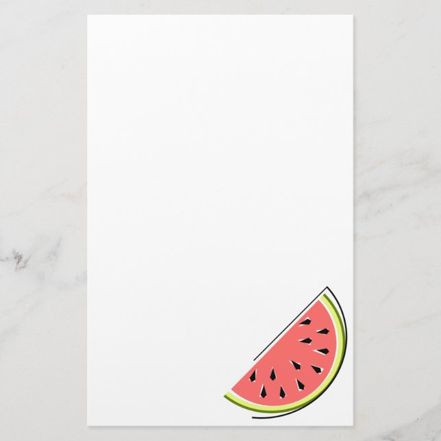 Watermelon Slice Stationery (Front)